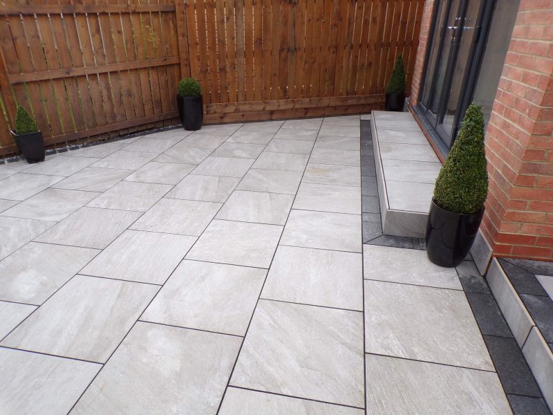 Porch Tile Installation