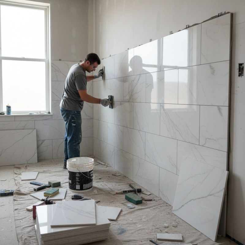 Travertine Floor Installation